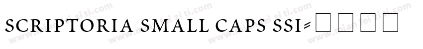 Scriptoria Small Caps SSi字体转换